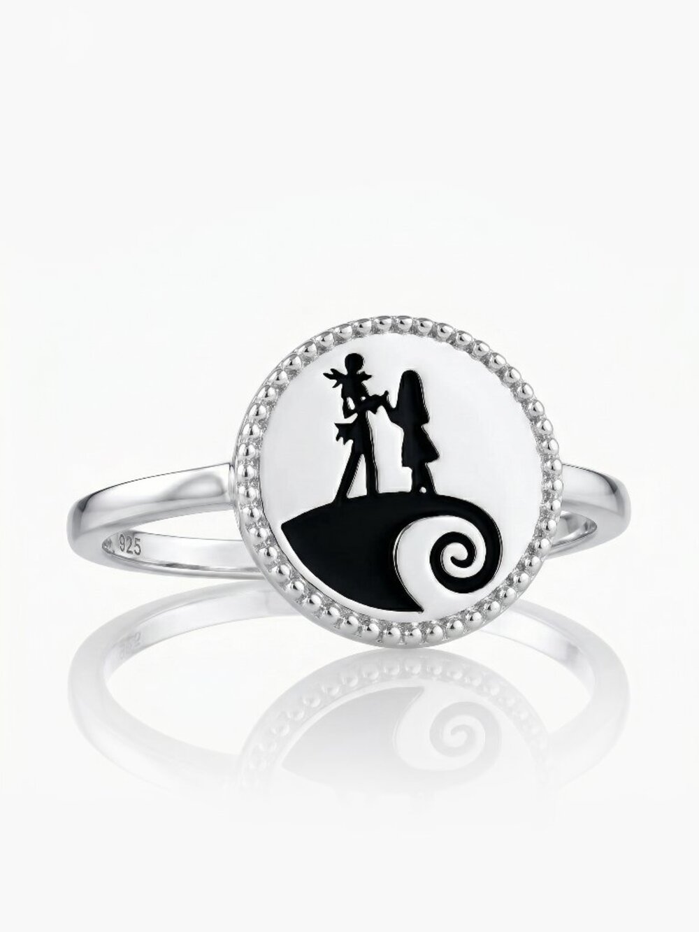 RARE Jack & Sally Ring, Nightmare Before - 925 Sterling Silver Disney Valentines